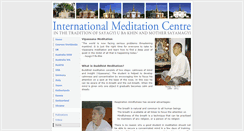 Desktop Screenshot of internationalmeditationcentre.org