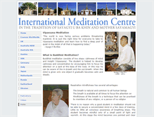 Tablet Screenshot of internationalmeditationcentre.org